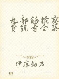 九部的检察官免费观看全集