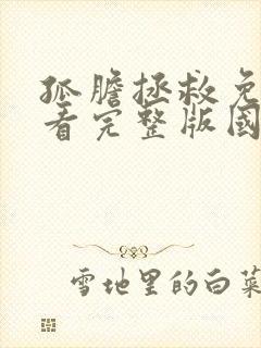 孤胆拯救免费观看完整版国语