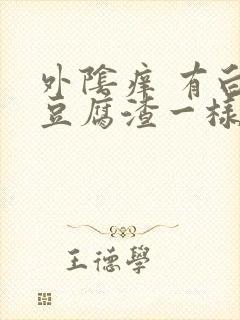 外阴痒 有白色豆腐渣一样的东西