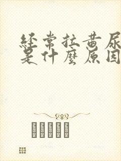 经常拉黄尿又臭是什么原因封面