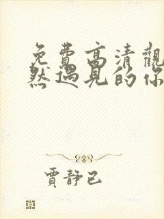 免费高清观看偶然遇见的你短剧