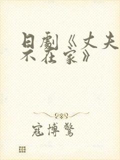 日剧《丈夫常年不在家》