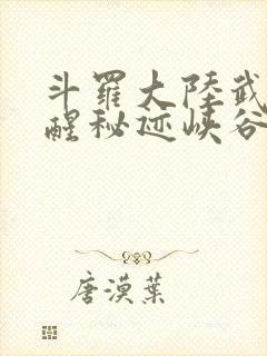 斗罗大陆武魂觉醒秘迹峡谷