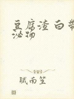 豆腐渣 白带分泌物