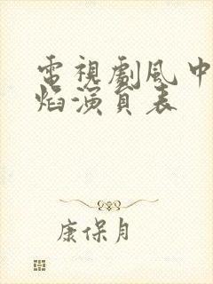 电视剧风中的火焰演员表