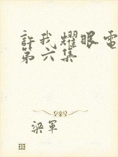 许我耀眼电视剧第六集封面