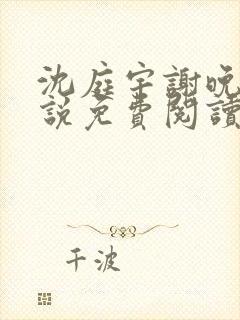 沈庭宇谢晚晚小说免费阅读最新章节