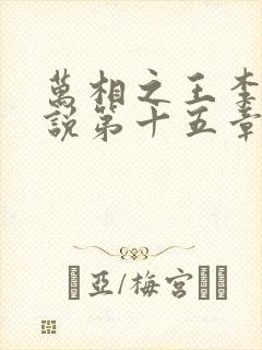 万相之王李洛小说第十五章封面