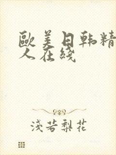 欧美日韩精品成人在线封面