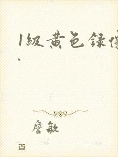 1级黄色录像片.