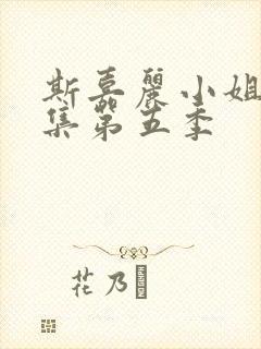 斯嘉丽小姐探案集第五季