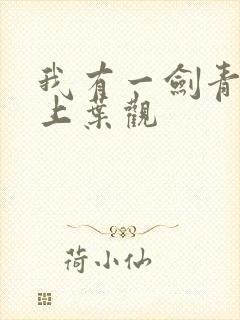 我有一剑青鸾峰上叶观封面