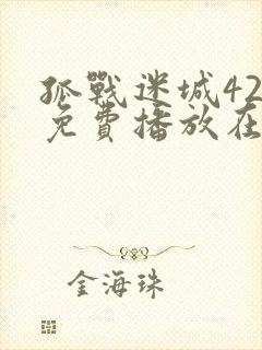 孤战迷城42集免费播放在线观看