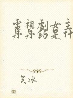 电视剧女主角叫丹丹的是什么电视剧