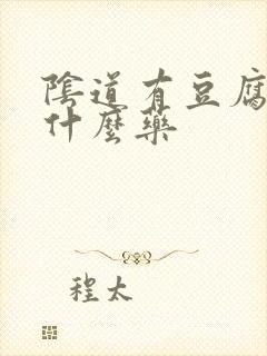 阴道有豆腐渣吃什么药