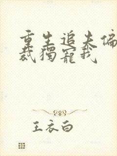 重生追夫偏执总裁独宠我封面