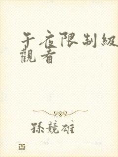 午夜限制级在线观看