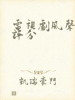 电视剧风声豆瓣评分封面