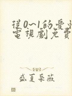 从0~1的爱情电视剧免费观看
