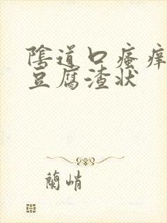 阴道口瘙痒白带豆腐渣状