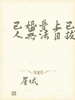 已婚爱上已婚男人无法自拔怎么办封面