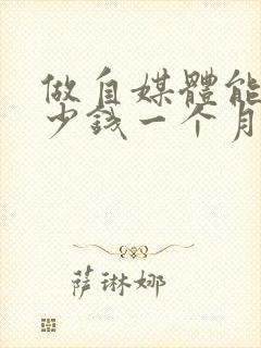 做自媒体能挣多少钱一个月封面