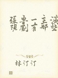 张鲁一主演的电视剧有哪些