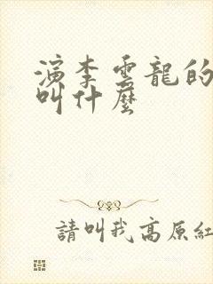 演李云龙的演员叫什么