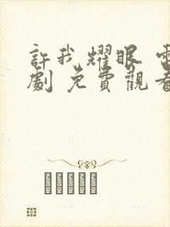 许我耀眼 电视剧 免费观看