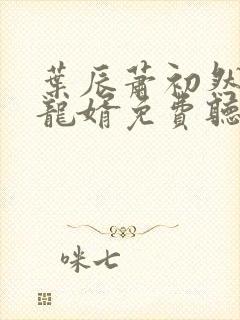 叶辰萧初然上门龙婿免费听