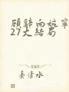 顾辞向婉宁番外27大结局封面