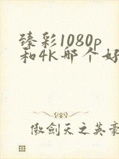 臻彩1080p和4k哪个好