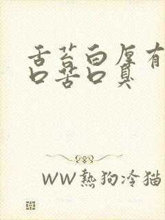 舌苔白厚有齿痕口苦口臭