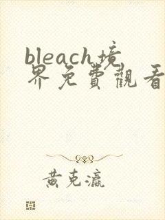 bleach境界免费观看全集