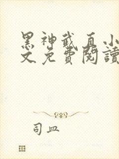 黑神武直小说全文免费阅读