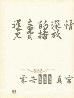 迟来的深情短剧免费播放