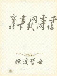 宝书网电子书txt下载网站封面