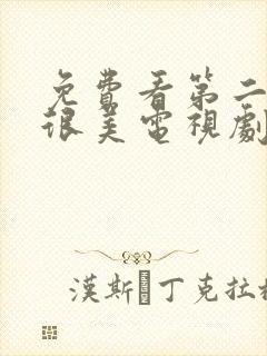 免费看第二次也很美电视剧封面