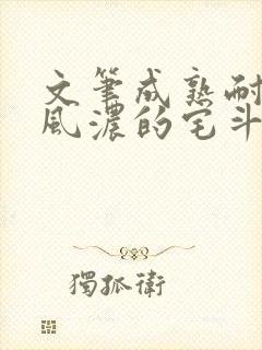 文笔成熟耐看古风浓的宅斗文