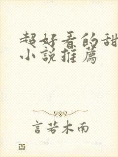 超好看的甜宠文小说推荐