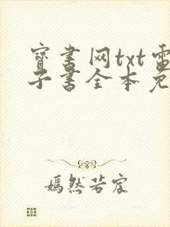宝书网txt电子书全本免费下载