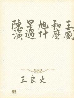 陈星旭和王玉雯演过什么剧