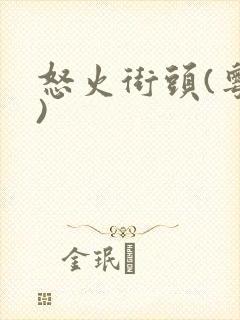 怒火街头(粤语)封面