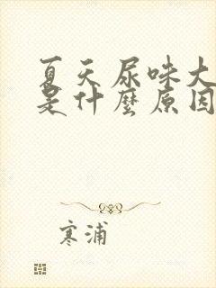 夏天尿味大难闻是什么原因