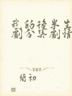 我的后半生电视剧分集剧情介绍