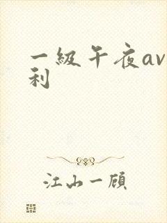 一级午夜av福利