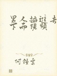 男人插进去女人下面视频