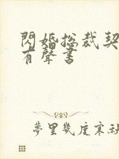 闪婚总裁契约妻有声书