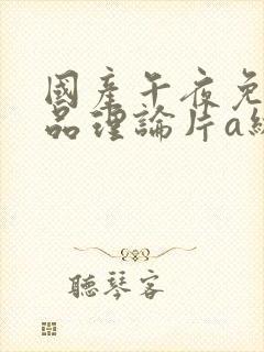 国产午夜免费精品理论片a级