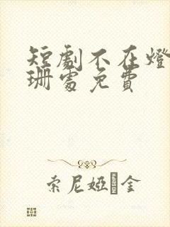 短剧不在灯火阑珊处免费封面